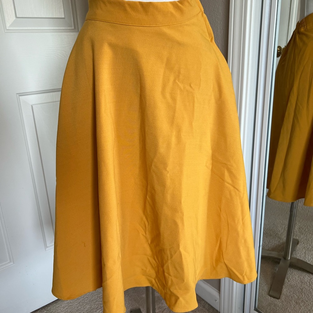 ModCloth Yellow Skirt XS